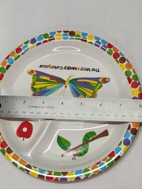The Very Hungry Caterpillar Kids Divided Plate - Multicolor Butterfly